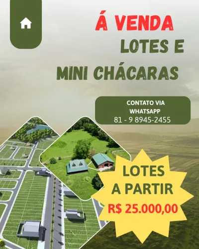 Lotes e mini chácaras em lagoa do carro