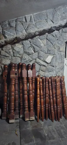 Balaustres de Madeira Rústico 
