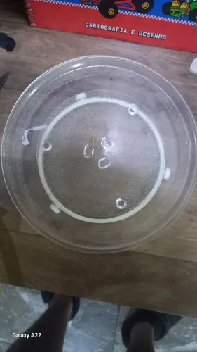 Prato vidro temperado micro-ondas eletrolux