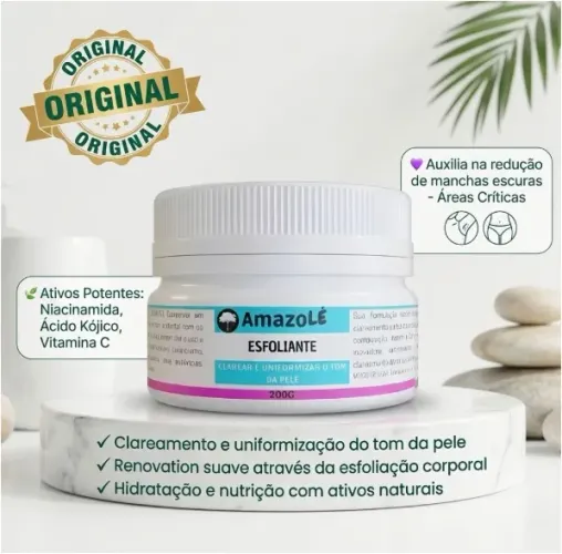 Esfoliante Amazolé Clariador De Manchas De Melasma 200g