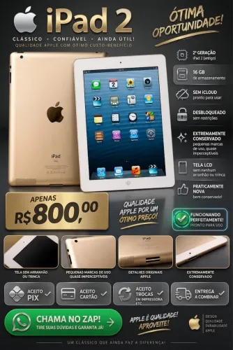 iPad 2ª Geração - 16GB