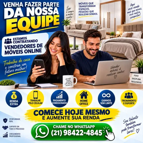 VENDEDOR DE MÓVEIS ONLINE HOME OFFICE