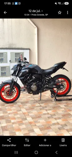 Yamaha MT-07 22/23 Único Dono | 33 mil km | Max Racing + Stunt Cage