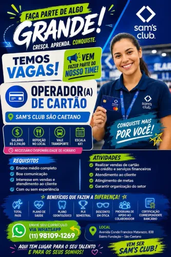 Operador comercial de cartão de crédito