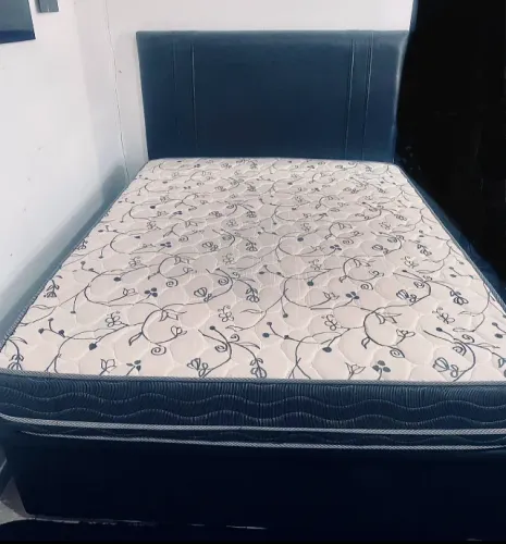 Cama Box com Baú + Colchão & Cabeceira