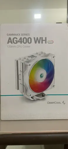 Air Cooler Deepcool Ag400 Wh ARGB V2 Branco 4 Heatpipes 120m