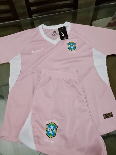 Conjunto Brasil feminino(rosa)