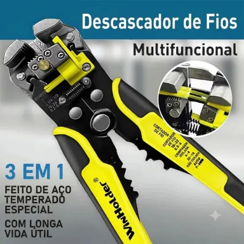 Eletricista profissional Fio Ferramenta Cabo Fio Stripper Cortador Crimper Automático