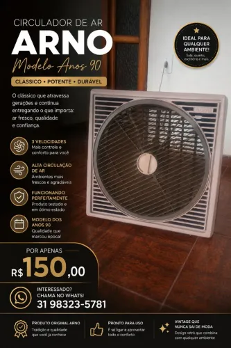 CIRCULADOR DE AR ARNO