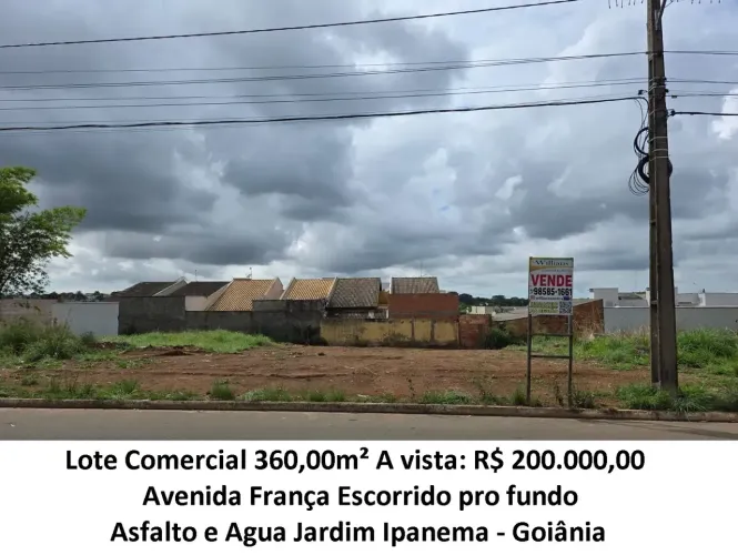 Leia a descrição: Lote Comercial 360,00m² (Avenida França) Jardim Ipanema
