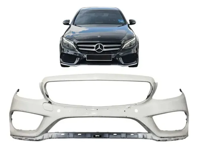 Parachoque Dianteiro Mercedes C200 C250 C300 Amg 2015 A 2018 Branco