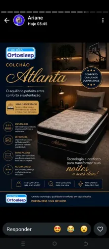 Cama solteiro Atlanta firme e resistente à peso