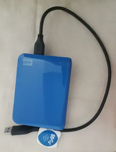 HD Externo Western Digital Modelo My Passport 500GB Azul Eficiência Confiança Praticidade