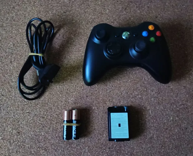 Controle original sem fio + cabo USB