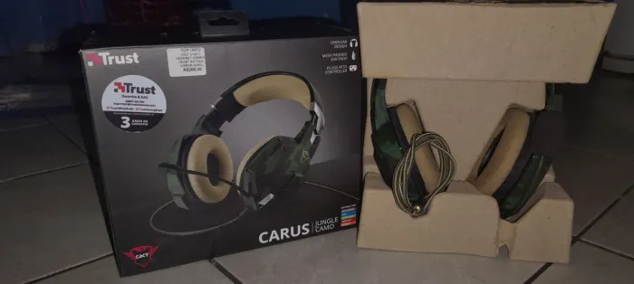 Headset gaming Trust usado ótimo estado.