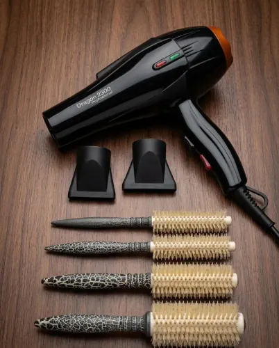 Secador Dragon 2300 Profissional + 4 Escovas - Completo
