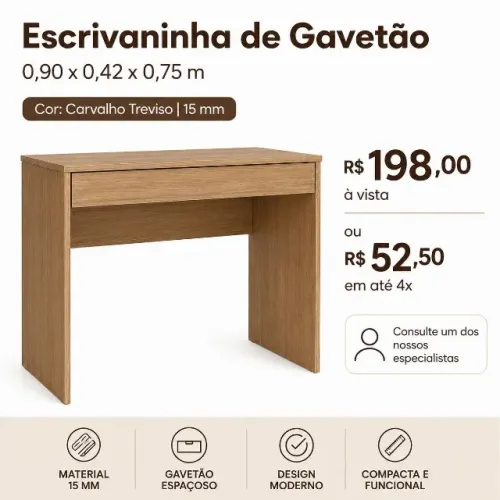 ESCRIVANINHA GAVETÃO