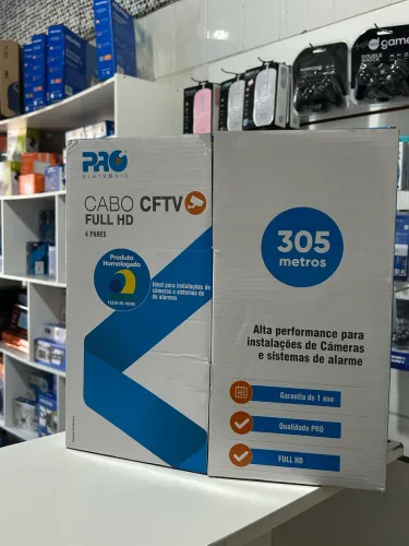 Caixa de Cabo de Rede 305 Metros ( Promoção ) Disponível na Cor Azul - Preta 