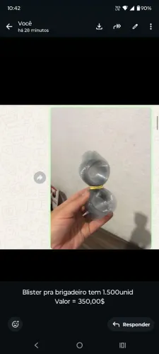 Blister pra brigadeiro 1.500unid