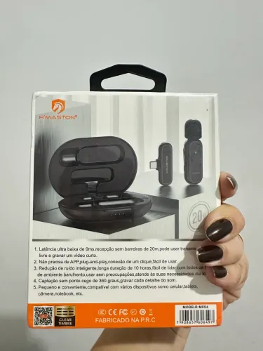 Microfone de lapela 