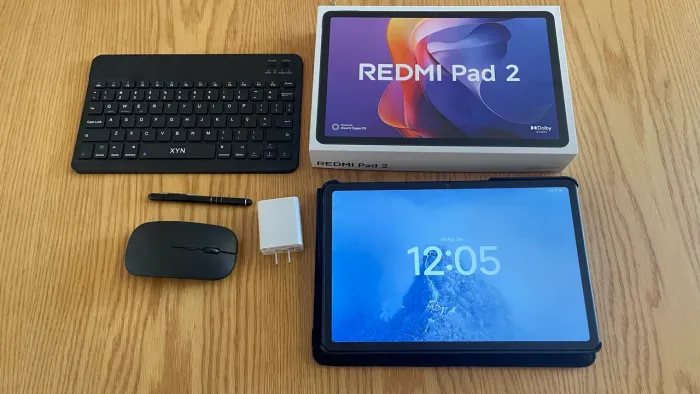 Tablet Redmi Pad 2 + acessórios + capinha e película