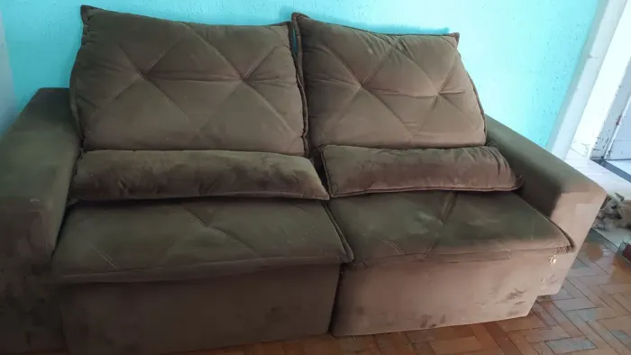Sofá retrátil 2 lugares 