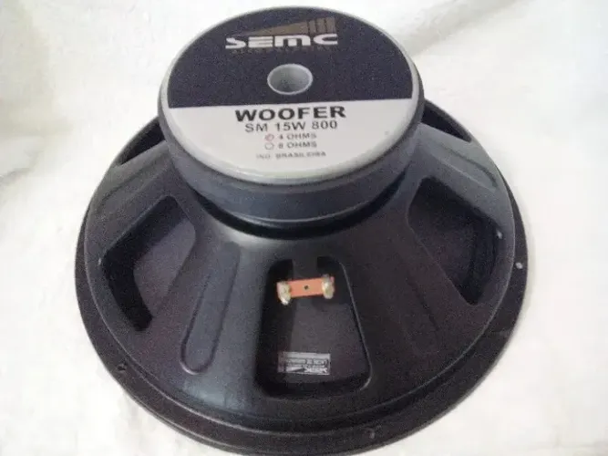 Auto Falante Woofer Semc Bazuka K5 Wofer 15 4 Ohms Semi-novo Preto (Usado) Auto Falante Wo