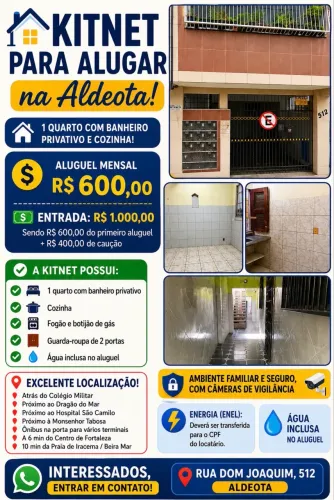 Kitinet na Aldeota Próx Praia de Iracema