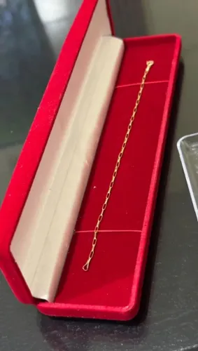 Pulseira em ouro 18 k ( tijolinho )
