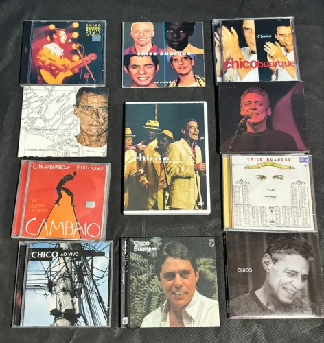 Lote Coleção Chico Buarque - 10 Mídias (9 CDs + 1 DVD) Raridades