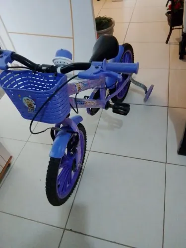 Bicicleta infantil com cestinha