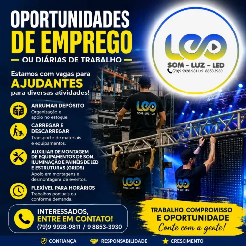Oportunidade de emprego ou trabalho diária