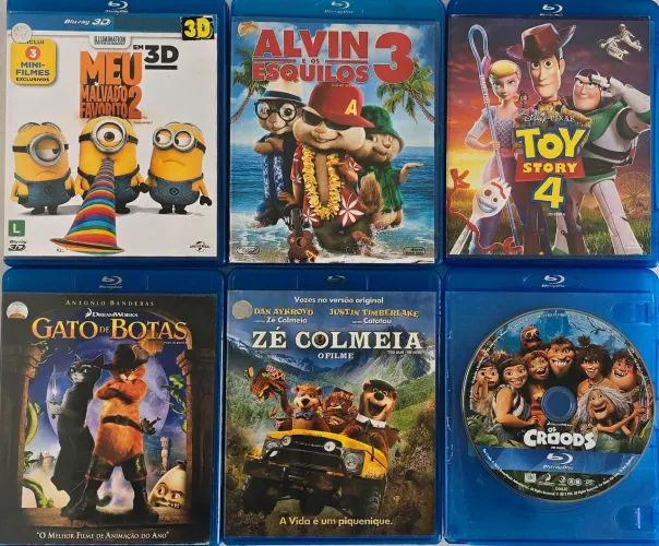 Lote de 6 Filmes Blu-rays Originais