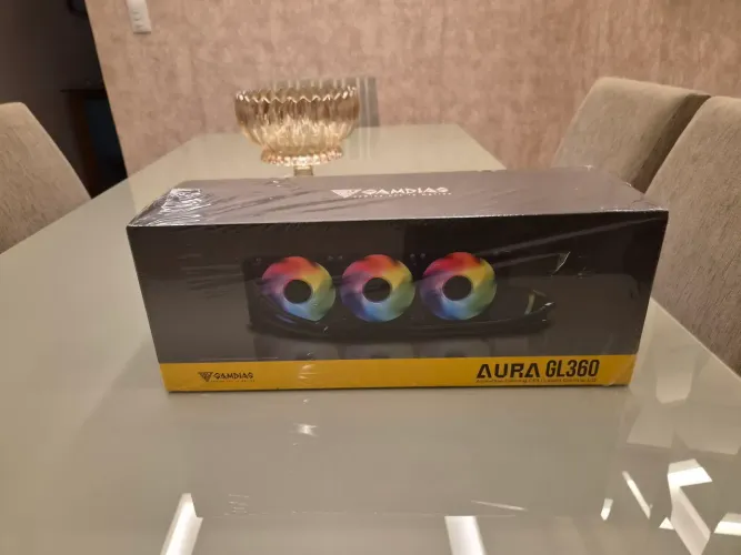 Water Cooler 360mm Gamdias Aura GL360 V2 ARGB Preto - Lacrado