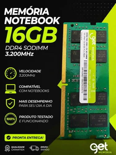 Memória RAM 16GB DDR4 - SODIMM