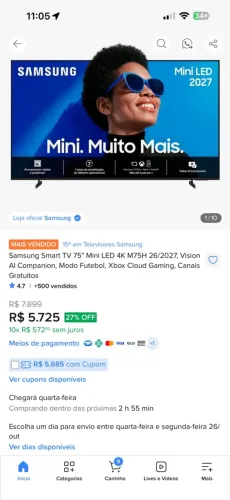 Tv smart 75
