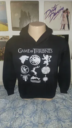 Casaco Agasalho Moleton preto Game of Thrones
