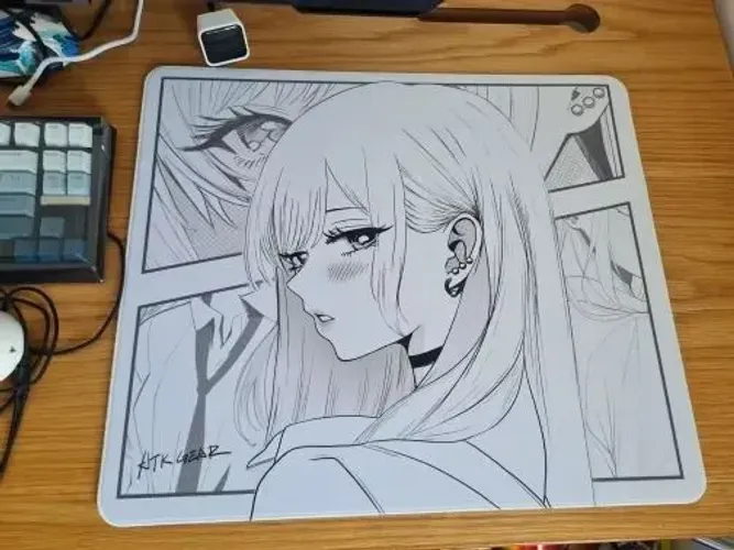 Mouse Pad ATK Dream Anime Girl Marin Kitagawa 49x42cm - Base de PORON Antiderrapante