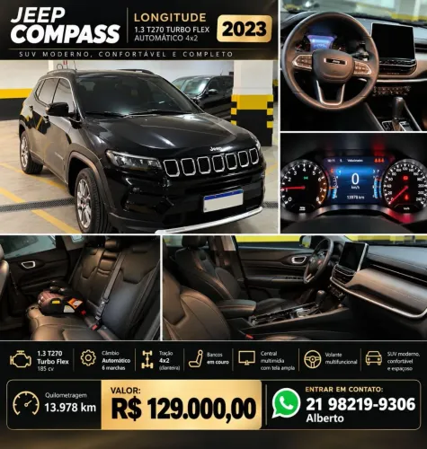 Jeep Compass Long. T270 1.3 TB 4X2 Flex AUT 2023