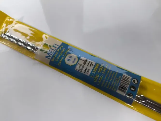 Broca Videa (concreto) Extra Longa 6mm X 330mm 2 Peças
