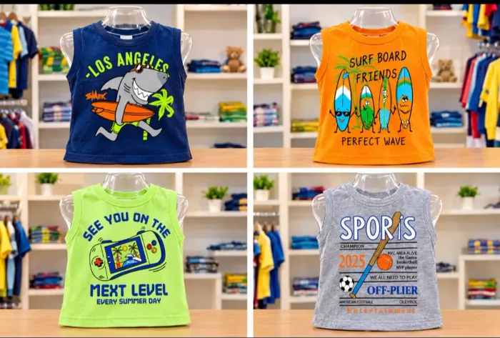 Lote de camiseta infantil