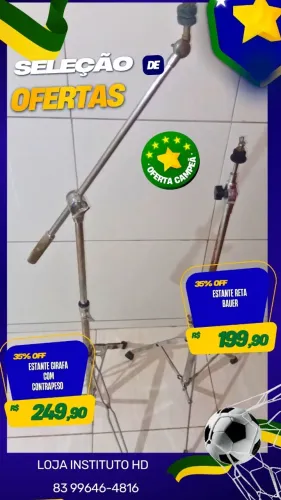 Estante girafa com contrapeso
