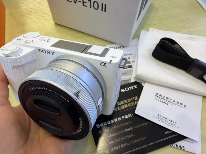 Sony ZV-E10 II + Lente 16-50mm OSS II + Bateria Extra 4K 120fps