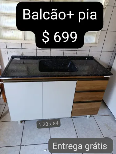 Balcão e pia