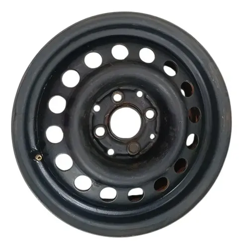Roda Aro 14 Ferro 4 Furro Volkswagen Saveiro Santana Parati Preto