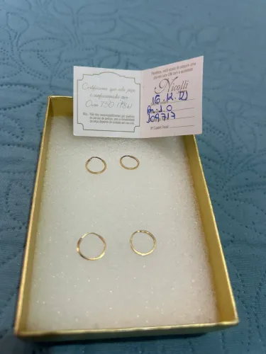 Brinco infantil ouro 18k