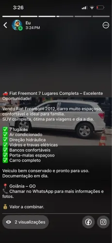 Fiat Freemont 2.4 16V 5P Aut. 2012