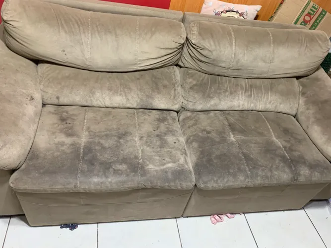 Sofá retrátil toque a campainha 