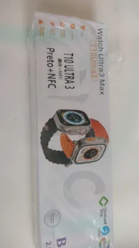 Relógio smartwatch t800 NFC faz chamada novo