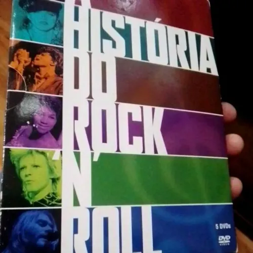 Box DVD A História do Rock N Roll Completo 5 DVDs Documentário